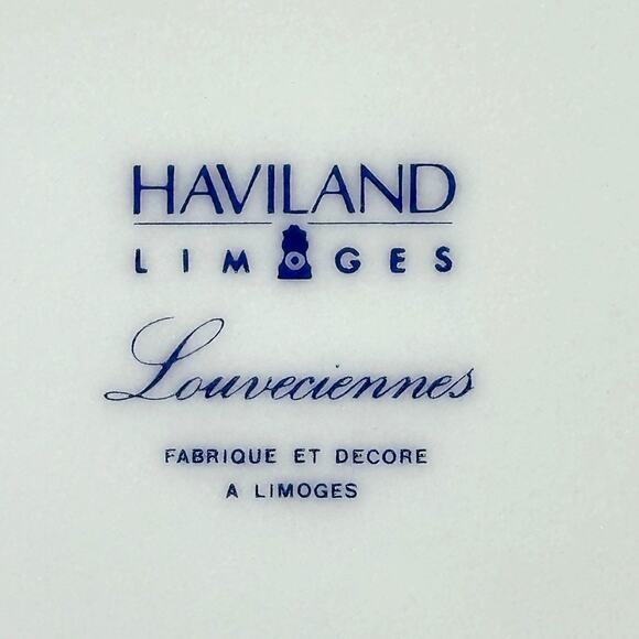 Haviland Limoges "Louveciennes" Dinner Plate 10.5" France-Set of 8-Pristine Mint - Picture 10 of 10
